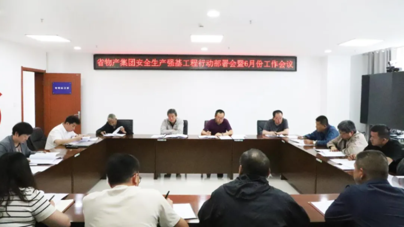 省物產(chǎn)集團召開安全生產(chǎn)強基工程行動部署會暨6月份安全生產(chǎn)工作會議